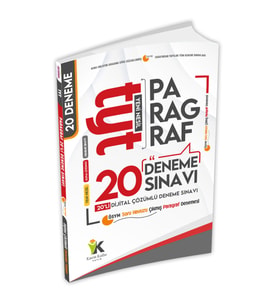 2024 TYT Paragraf ÖSYM Soru Havuzu 20li Çıkmış Dijital Çözümlü Deneme Sınavı