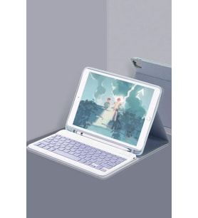 Newface Apple iPad Air 11 (2024) Kılıf KC01 Smart Klavyeli Tablet Kılıfı - Lacivert