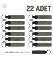 KülGri & Lacivert, Mezuniyet Partisi İçin Tüm Sınıfa Özel, 22' li Set, Muhteşem Hediyelik Anahtarlık