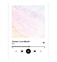 Bts Cevap: Love Myself Müzik Çalar Tablo Ahşap Poster Dekoratif Kod760