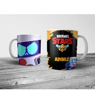 Pixxa  Brawl Stars 8-Bit Kişiye Özel İsimli Kupa Bardak