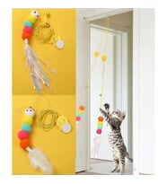 Elastik Yapışkanlı Kedi Oyun Oltası