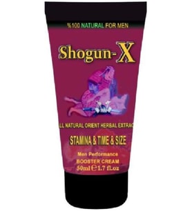 Shogun-X Extra Cream Erkekliği Geci.ktirici Ser.tleştirici Büy.ütücü Krem 50ML
