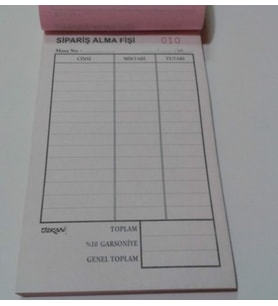 Özkan Adisyon Numaralı 3.Hamur G0214