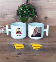 Erkek Polis Kupa Bardak T Fotoğraflı Polisler Günü Hediyesi
