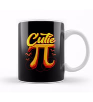 Cute & Funny Cutie Pi Math Pie Butterfly Math Pun Kupa Bardak Porselen
