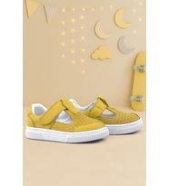 Rakerplus Bheem Hakiki Deri Sarı Cırtlı Bebek Sneaker Sandalet