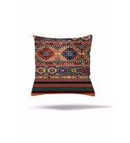 Kilim Desen Etnik Gizli Fermuarlı Yastık Kılıfı Kırlent Kılıfı Koltuk Yastık Kılıfı (Yeşil)