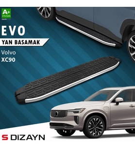 S-Dizayn Volvo XC90 Makyajlı Benzinli Evo Krom Yan Basamak 203 Cm 2024 Üzeri A+ Kalite