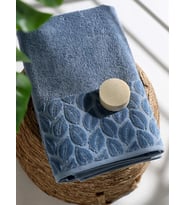 NİVEMESHOME 632 MAVİ 90X150 HAZAL BANYO HAVLUSU NURPAK