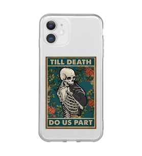 Iphone 11 Uyumlu Till Death Tarot Kart Tasarımlı Şeffaf Telefon Kılıfı