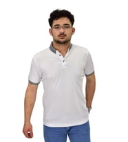 Erkek Polo Yaka Merserize Tişört 1000 BGL-ST04532 (Beyaz)
