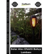 #Solar Güneş Enerjili LED Dekoratif Dayanıklı Kazıklı Şık Solar Alev Efektli Bahçe Lambası