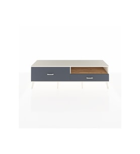 Hyperion TV Ünitesi Tek Raflı 2 Çekmeceli  176x44x51 Aytaşı-Çam/Antrasit