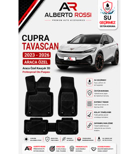 CUPRA TAVASCAN 2023 - 2026 Araca Özel Kauçuk 3D Profesyonel Oto Paspası