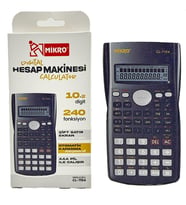 Mikro Digital Fonksiyonlu Hesap Makinesi 10+2 Hane Siyah Cl-7154