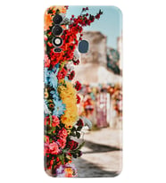 Tecno Spark 8T Kılıf Silikon Desen Özel Seri Gerçek Çiçekler 1743