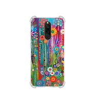 PrintiFy Redmi 8a ile Uyumlu Düşlerin Dansı Serisi Folklorik Bahçe Tasarımlı Uv Baskılı Köşe Korumalı Antişok Kılıf