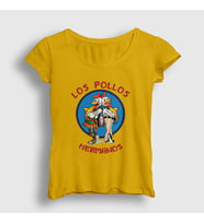 Presmono Kadın Sarı Los Pollos Hermanos Breaking Bad T-Shirt 406749tt (Sarı)