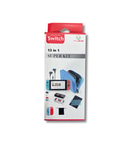 YUES Switch 13 Parça Koruyucu Aksesuar Seti (SİLİKON KILIF / ÇANTA / EKRAN KORUYUCU) (Çok Renkli)