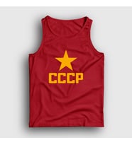 Presmono Unisex Kırmızı Red V2 CCCP Sovyetler Birliği Atlet 552177tt