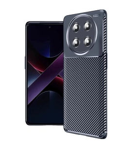 Honor Magic 7 Lite Kılıf Auto Focus Karbon Kapak - Lacivert