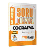 Yediiklim KPSS AGS Coğrafya Soru Dünyası Soru Bankası