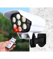 Jd-2178t Solar Bahçe Lambası Sahte Güvenlik Kamerası Görünümlü Güneş Enerjili Dış Aydınlatma COB LED