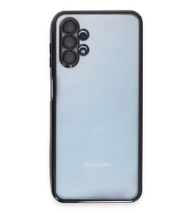 Newface Samsung Galaxy A13 4G Kılıf Razer Lensli Silikon - Siyah