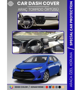 TOYOTA COROLLA (2019+) TORPİDO ÖRTÜSÜ E210 KASA HAYALET EKRANLI DİJİTAL GÖSTERGELİ TORPİDO KORUMA