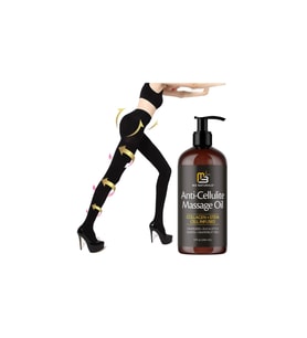 M3 Naturals Anti-Cellulite Massage Oil 240 ml + S-M Beden Süper Akıllı Mikro Kapsüllü Tayt