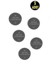 5 ADET 3 VOLT CR10025 Lityum Düğme Para Pil CR 1025 Pil