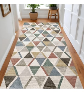 Rovigo Home Dijital Baskı Yıkanabilir Kaymaz Taban Salon Halısı Ve Yolluk RVG0987-FNL237 (Bej)