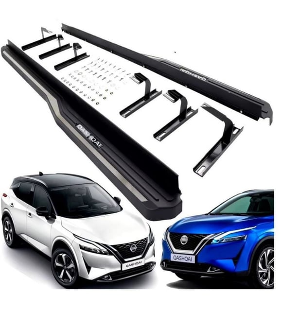 Nissan Qashqai Yan Basamak Koruma Siyah Oem 2022+ Sonrası Uyumlu