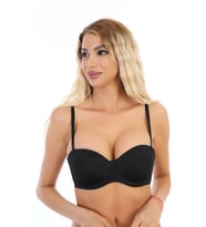 pilelistore  192 Desteksiz Straplez Sütyen (Siyah)