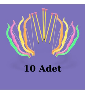 Plastik Ok Yay Seti (10 Adet)