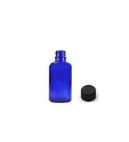 30ml mavi şişe düz kapaklı, 12 adet, cam şişe, esans şişesi, yağ şişesi, kozmetik şişesi