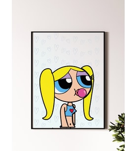 Powerpuff Girls Tasarımlı 24*33 cm 350 gr. Kuşe Kağıt Poster PYTKPSTR053