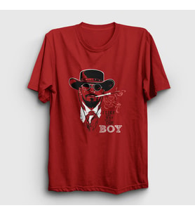 Presmono Unisex Kırmızı Jamie Film Django Unchained T-Shirt 243813tt