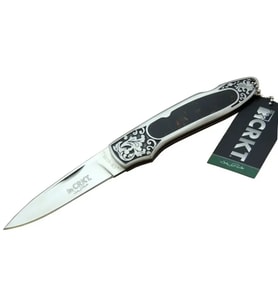 Crkt Cr 0128 Khv Kamp Çakı Cm - Metal Desenli Sap, Kılıflı, Kutulu
