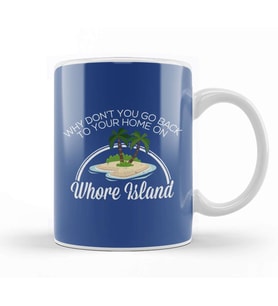Anchorman Whore Island Ron Burgundy Kupa Bardak Porselen