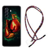 Huawei Nova Y70 Y90 Nova 9 SE  Kılıf Boyun Asklı Rasta Silikon Boks Eldiveni 1763