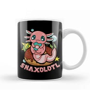 Cute & Funny Snaxolotl Adorable Snacking Axolotl Kupa Bardak Porselen