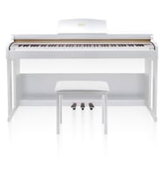 Jwin Sapphire SDP-214 Çekiç Aksiyonlu 88 Tuşlu Dijital Piyano + Tabure - Beyaz