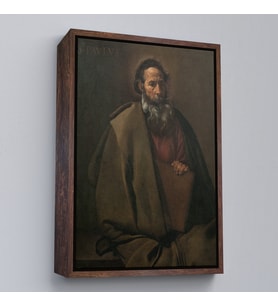 Çerçeveli Diego Velázquez - Aziz Paul Tablo (Kahverengi)