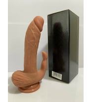 Kılitoris Uyarımlı Çift Katmanlı Premium Dildo