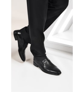 Pierre Cardin Siyah Hakiki Deri Erkek Klasik Ayakkabı 70555 M (Siyah)