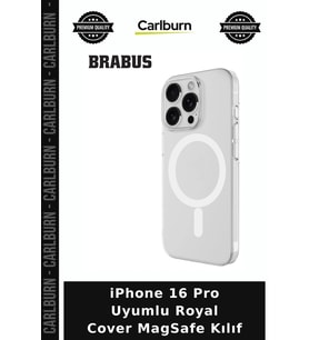 iPhone 16 Pro Uyumlu Royal Cover MagSafe Kılıf Akıllı Telefon Cihaz Kılıfı Cep Telefonu