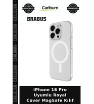 iPhone 16 Pro Uyumlu Royal Cover MagSafe Kılıf Akıllı Telefon Cihaz Kılıfı Cep Telefonu