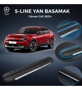 Citroen C4X S-Line Premium Krom Yan Basamak 2023 Sonrası